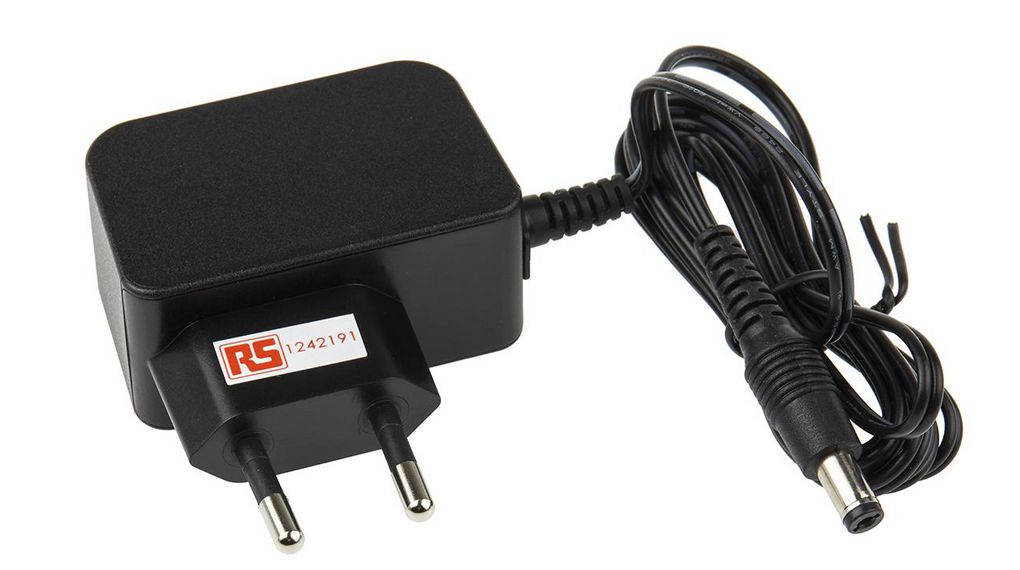 Power Supply 24V 500mA 12W Euro Type C (CEE 7/16) Plug 2.1 x 5.5 mm Barrel Plug
